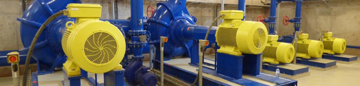 Waterworks station development project in West Africa.