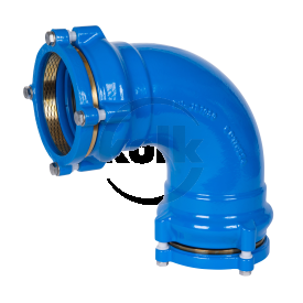 Double socket bend 90° tensile (Q-tv) PN10