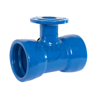 Flange on double socket tee (MMA) PN10/16