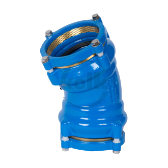 Double socket bend 30° tensile (Q-tv) PN10